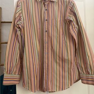 Paul Smith Vibrant Striped Button Down Shirt